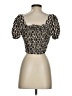 Monteau Gold Short Sleeve Blouse Size S - photo 2