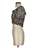 Monteau Gold Short Sleeve Blouse Size S - photo 5