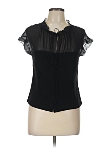 Lafayette 148 New York Short Sleeve Blouse (view 1)
