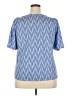 Democracy Chevron-herringbone Blue Short Sleeve T-Shirt Size 2X - photo 2