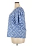 Democracy Chevron-herringbone Blue Short Sleeve T-Shirt Size 2X - photo 5