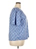 Democracy Chevron-herringbone Blue Short Sleeve T-Shirt Size 2X - photo 4