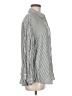 7 For All Mankind 100% Rayon Stripes Silver Long Sleeve Button-Down Shirt Size M - photo 4