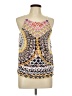 One September 100% Rayon Yellow Sleeveless Blouse Size L - photo 1