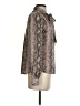 Stella & Dot 100% Polyester Animal Print Brown Long Sleeve Blouse Size XS - photo 4