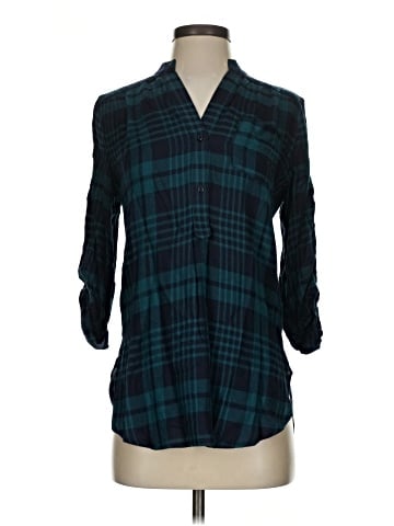 Fun2Fun 3/4 Sleeve Button-Down Shirt (view 1)