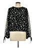 Parker 100% Polyester Black Long Sleeve Blouse Size L - photo 1