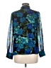 Calvin Klein Floral Teal Blue 3/4 Sleeve Blouse Size M (estimated) - photo 2
