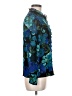 Calvin Klein Floral Teal Blue 3/4 Sleeve Blouse Size M (estimated) - photo 4