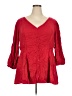 Torrid Red Long Sleeve Blouse Size 2X Plus (2) - photo 1