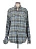 George Plaid Gray Long Sleeve Button-Down Shirt Size M - photo 1