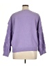 Shein Curve 100% Polyester Solid Purple Pullover Sweater Size 1X - photo 2