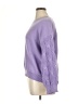 Shein Curve 100% Polyester Solid Purple Pullover Sweater Size 1X - photo 5