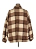 Shein Curve 100% Polyester Plaid Brown Purple Coat Size 20 Plus (4) - photo 2