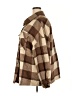 Shein Curve 100% Polyester Plaid Brown Purple Coat Size 20 Plus (4) - photo 5