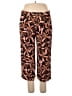 Minkpink Print Brown Casual Pants Size S - photo 1