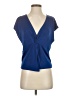 MNG Blue Short Sleeve Top Size XS - photo 1