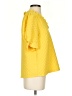 VOY Yellow Short Sleeve Blouse Size S - photo 4