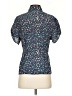 Unbranded Floral Teal Blue Short Sleeve Blouse Size S (estimated) - photo 2