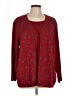 C.D. Daniels Burgundy Cardigan Size L (estimated) - photo 1