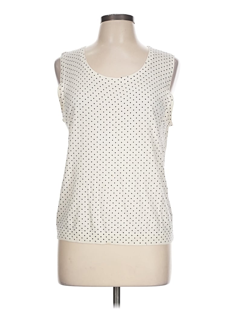 Pre-owned Talbots Sweater Vest In Ivory