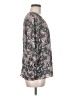 Ann Taylor LOFT Outlet 100% Polyester Paisley Gray Long Sleeve Blouse Size M - photo 4