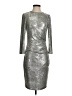 Vince Camuto Metallic Silver Cocktail Dress Size 4 - photo 1