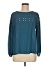 Papermoon 100% Polyester Teal Long Sleeve Blouse Size M - photo 1