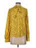 Levi's 100% Polyester Floral Yellow Long Sleeve Blouse Size S - photo 1