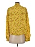 Levi's 100% Polyester Floral Yellow Long Sleeve Blouse Size S - photo 2