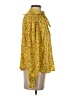 Levi's 100% Polyester Floral Yellow Long Sleeve Blouse Size S - photo 4