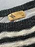 Katsumi Stripes Black Pullover Sweater Size M - photo 7