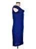Jonathan Martin Solid Blue Casual Dress Size L - photo 4