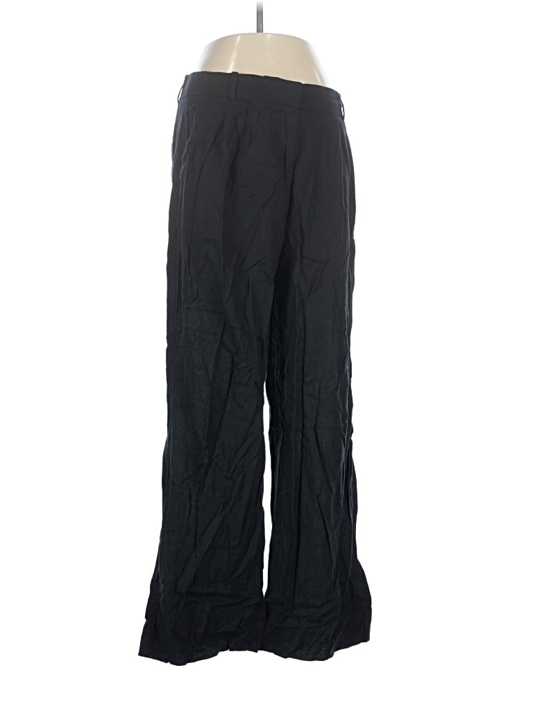 Pre-owned Abercrombie & Fitch Linen Pants In Black