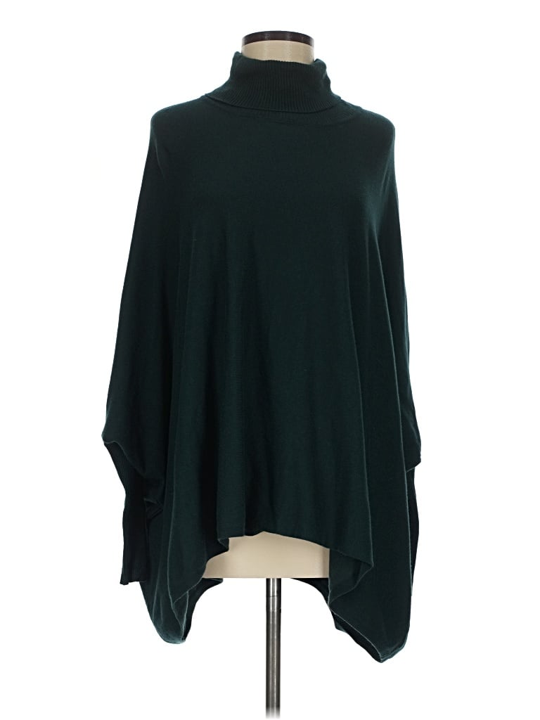 Pre-owned Alfani Poncho In Green