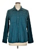 Eddie Bauer Plaid Teal Long Sleeve Button-Down Shirt Size XL - photo 1