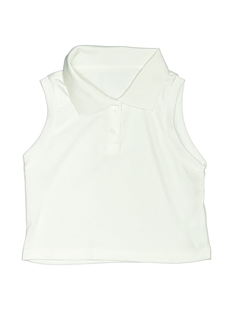 Pre-owned Unbranded Kids' Sleeveless T-shirt In Ivory