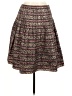 Kay Unger 100% Polyester Print Brown Casual Skirt Size 8 - photo 1