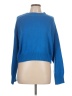 Olivaceous Solid Blue Pullover Sweater Size L - photo 1