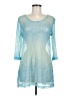 J Valdi 100% Polyester Blue 3/4 Sleeve T-Shirt Size M - photo 1
