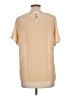 Lie 100% Nylon Tan Short Sleeve Blouse Size L - photo 2