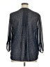 Daniel Rainn 100% Polyester Stars Blue 3/4 Sleeve Blouse Size XL - photo 2