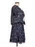 Aqua 100% Polyester Print Blue Casual Dress Size M - photo 4