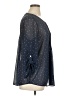 Daniel Rainn 100% Polyester Stars Blue 3/4 Sleeve Blouse Size XL - photo 4