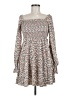Shein Print Brown Casual Dress Size 6 - photo 1
