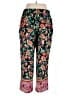 Thalia Sodi 100% Polyester Floral Green Casual Pants Size XL - photo 2