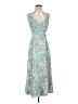 Lavender Brown Floral Blue Casual Dress Size S - photo 1