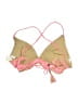 Becca Chevron-herringbone Pink Swimsuit Top Size S - photo 2