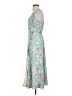 Lavender Brown Floral Blue Casual Dress Size S - photo 5