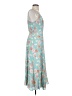 Lavender Brown Floral Blue Casual Dress Size S - photo 4